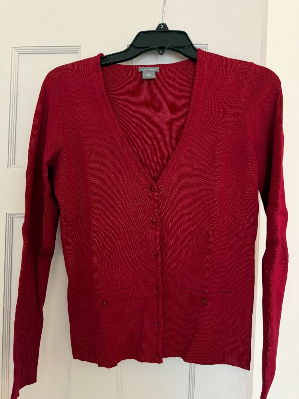 Red Ann Taylor Cardigan
